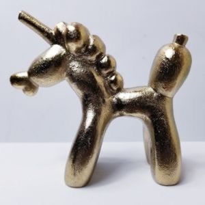 Brass Unicorn Ballon Animal Figure